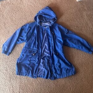 Vintage 90s hooded zip jacket with cinched waist